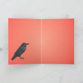 Corvus Corax Wenskaart Kaart (Binnen)