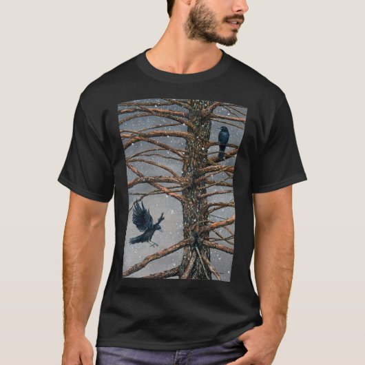 Corvus Corvidae en de cedar Clothing T-shirt (Voorkant)