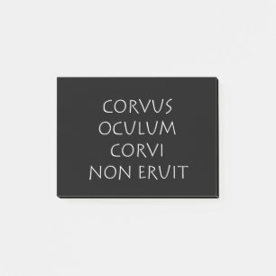 Corvus oculum corvi non eruit post-it® notes
