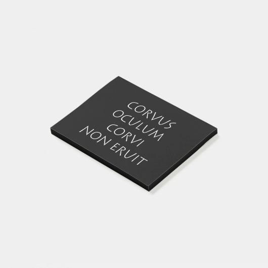 Corvus oculum corvi non eruit post-it® notes (Schuin)
