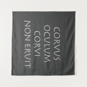 Corvus oculum corvi non eruit wandkleed (Voorkant (horizontaal))