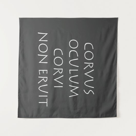 Corvus oculum corvi non eruit wandkleed (Voorkant (horizontaal))