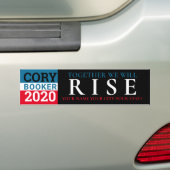 Cory Booker 2020 Exclusief samen zullen we stijgen Bumpersticker (Op auto)