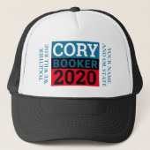 Cory Booker 2020 Personalized VOTE Merchandise Trucker Pet (Voorkant)