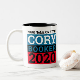 Cory Booker 2020 Politieke Merch RISE Tweekleurige Koffiemok
