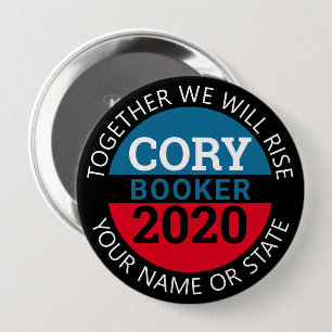 Cory Booker 2020 zal samen de campagne opvoeren Ronde Button 4,0 Cm