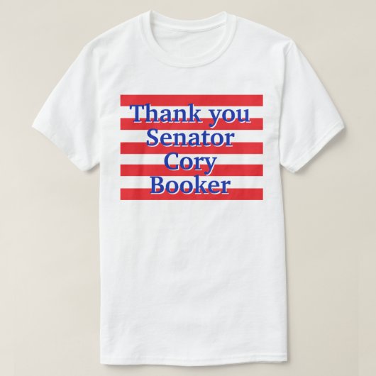 Cory Booker Bedankt T-shirt (Design voorkant)