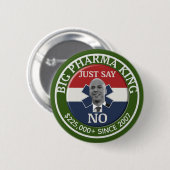 Cory Booker: Big Pharma King Ronde Button 5,7 Cm (Voorkant /achterkant)