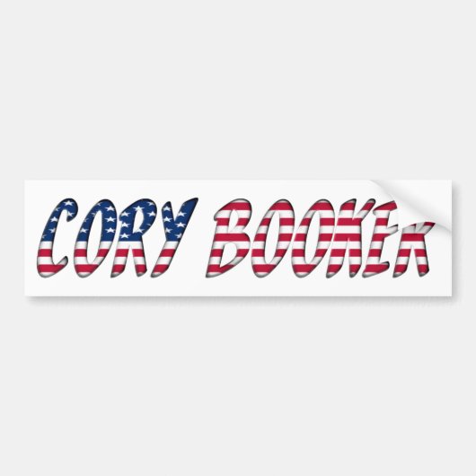 Cory Booker Democratische Presidentiële kandidaat  Bumpersticker (Voorkant)