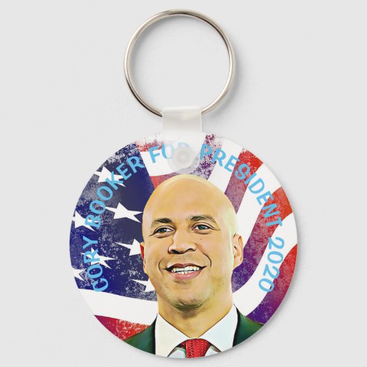 Cory Booker for President 2020 Election bumper Sleutelhanger (Voorkant)