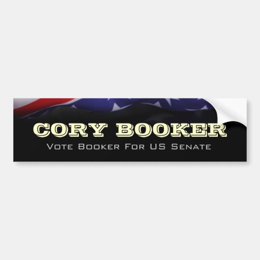 Cory Booker for US Senate Campaign Bumpersticker (Voorkant)