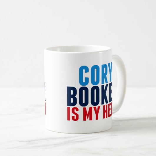 Cory Booker is mijn held Koffiemok (Voorkant rechts)