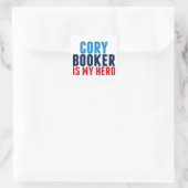 Cory Booker is mijn held Vierkante Sticker (Tas)