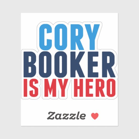 Cory Booker is mijn heldenlaptop Sticker (Vel)