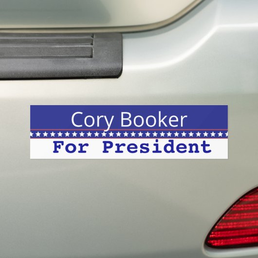 Cory Booker President 2020 Bumpersticker (Op auto)