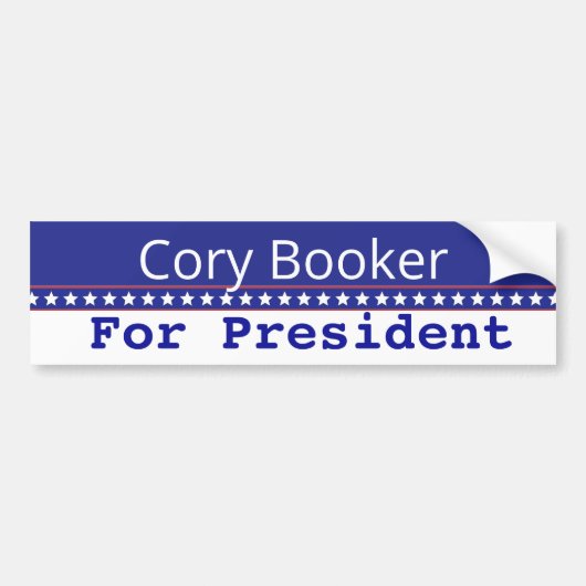 Cory Booker President 2020 Bumpersticker (Voorkant)