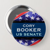 Cory BOOKER US Senate Campaign Button (Voorkant /achterkant)