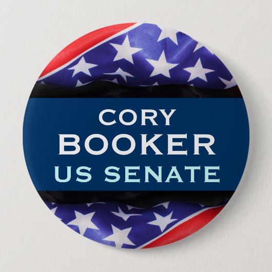 Cory BOOKER US Senate Campaign Button (Voorkant)