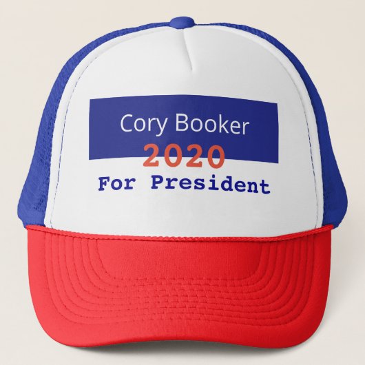Cory Booker voor President 2020 Trucker Pet (Voorkant)