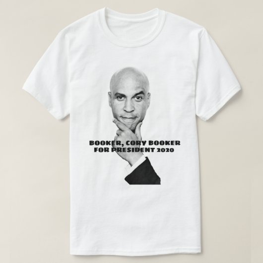 Cory Booker voor President T-shirt (Design voorkant)