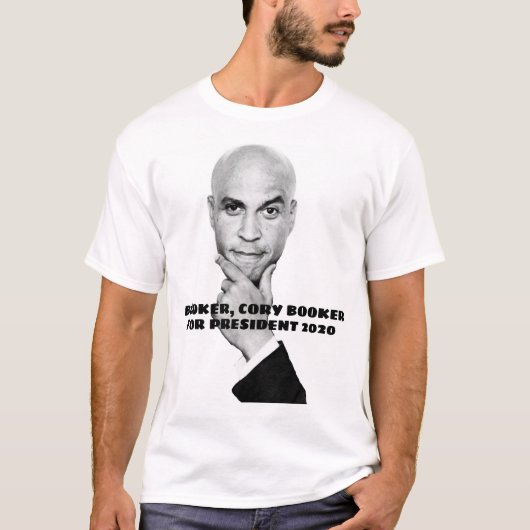 Cory Booker voor President T-shirt (Voorkant)