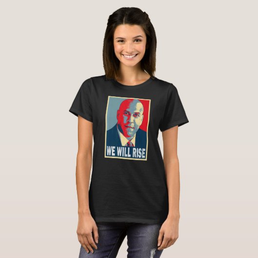 Cory Booker we gaan verhogen T-shirt (Voorkant volledig)