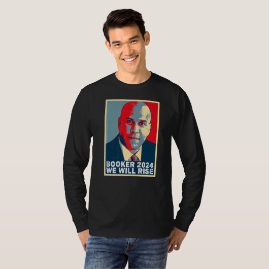 Cory Booker we verhogen Cory Booker T-shirt (Voorkant volledig)