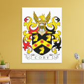 Cory Family Crest (Iers) Canvas Afdruk (Insitu (Woonkamer))