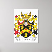Cory Family Crest (Iers) Canvas Afdruk (Voorkant)