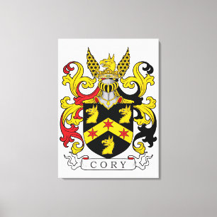 Cory Family Crest (Iers) Canvas Afdruk