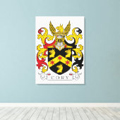 Cory Family Crest (Iers) Canvas Afdruk (Insitu (Houten vloer))