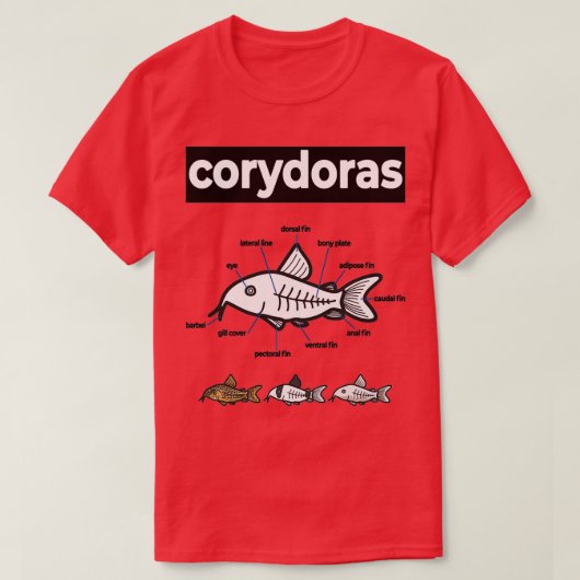 Corydoras Anatomy T-shirt (Design voorkant)