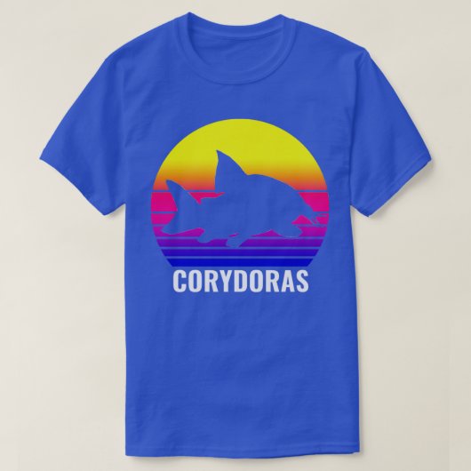 Corydoras Catfish Aquarium Fish Lovers Sunset T-shirt (Design voorkant)