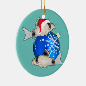 Corydoras Catfish Kerstvis Aquarium Fish Tank Keramisch Ornament (Rechts)