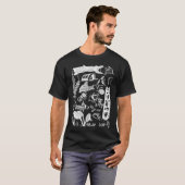 Corydoras in printstijl (wit) t-shirt (Voorkant volledig)