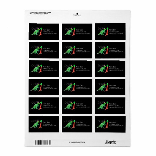 Corythosaurus Etiket (Full Sheet)