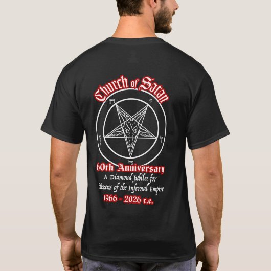 CoS 60e verjaardag 2-zijdig T-shirt (Achterkant)