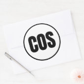 COS - Colorado Springs Classic Round Sticker (Envelop)