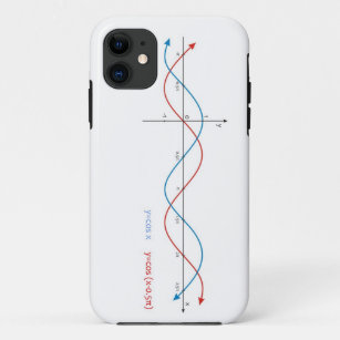 cos curves diagram mathematica sin sinusoid iPhone 11 hoesje