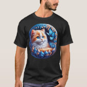 Cos Ragdoll in een vis T-shirt (Voorkant)