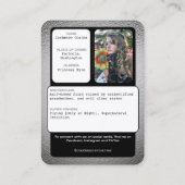 Coscards | Aangepaste Cosplay Trading Kaarten Visitekaartje (Achterkant)