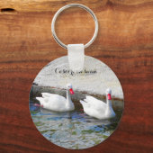 Coscoroba Swan #1 Sleutelhanger (Voorkant)