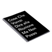 Cose Che Vorrei Dire alla Riunione ma non Posso Notitieboek (Rechterzijde)