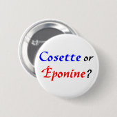 Cosette Les Miserables Ronde Button 5,7 Cm (Voorkant /achterkant)