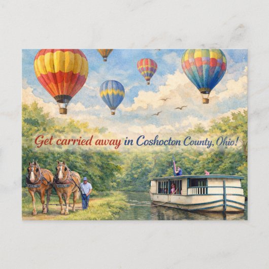 Coshocton Ohio Postcard Briefkaart (Voorkant)