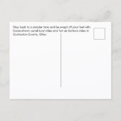 Coshocton Ohio Postcard Briefkaart (Achterkant)