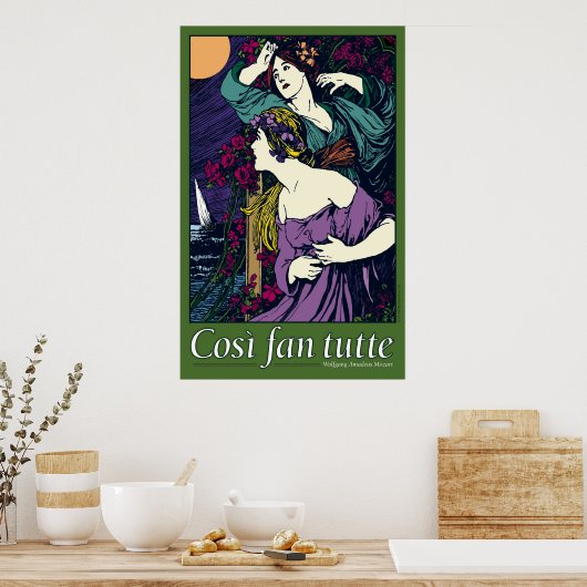 Così fan tutte, Opera Poster (Keuken)