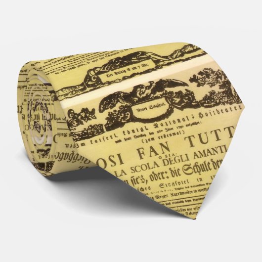 Così Fan Tutte Playbill (Mozart) Stropdas (Opgerold)