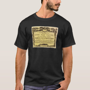 Così Fan Tutte Playbill (Mozart) wordt vertaald al T-shirt