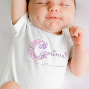 Cosima meisjes naam & betekenis C monogram shirt